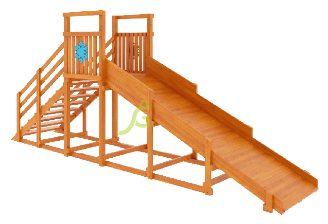 картинка Зимняя горка "IgraGrad Snow Fox Start", скат 4 м от магазина ИграГрад