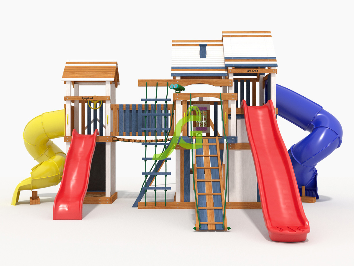 картинка Детская площадка IgraGrad Великан 4 (Макси) мод.2 от магазина ИграГрад