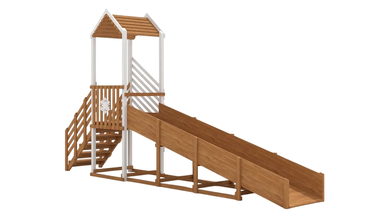 Деревянные детские горки