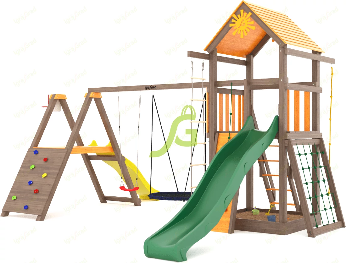 картинка Детская площадка IgraGrad Панда Фани Gride мод.1 от магазина ИграГрад