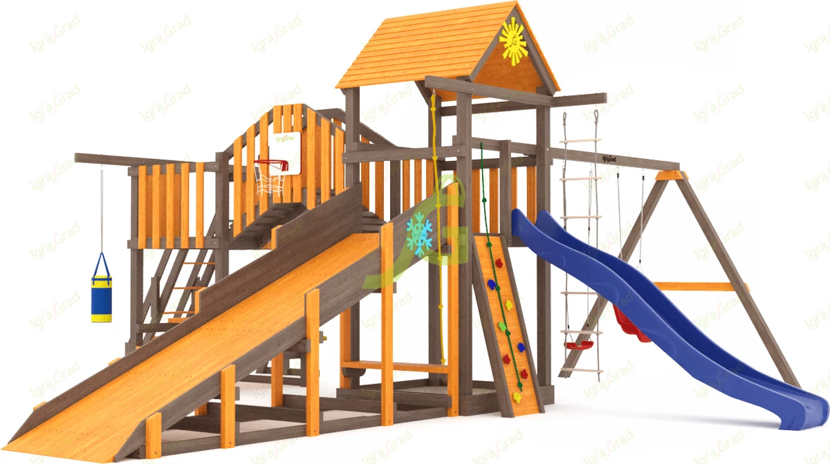 картинка Всесезонная площадка IgraGrad С Мостик 1 SF1 от магазина ИграГрад